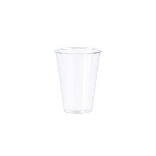 Vasos transparentes con tapa cúpula 10u